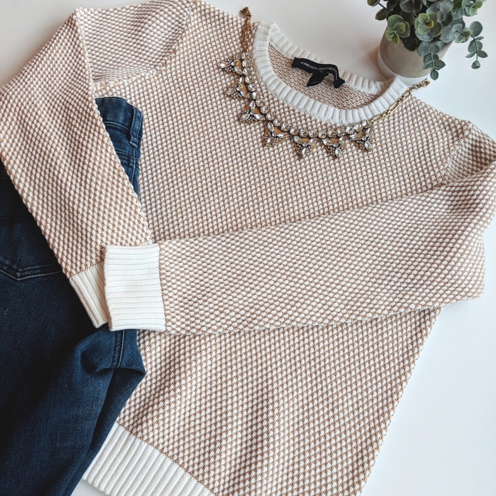 ‼️ French Connection Two Tone Sweater Size XL